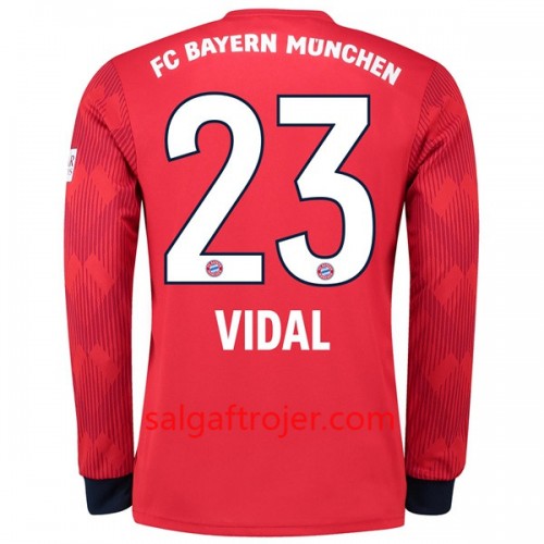 FC Bayern München Fodboldtrøjer Vidal 23 Hjemmebanesæt 2018/19 Langærmet FC Bayern München Fodboldtrøjer Vidal 23 Hjemmebanesæt 2018/19 Langærmet